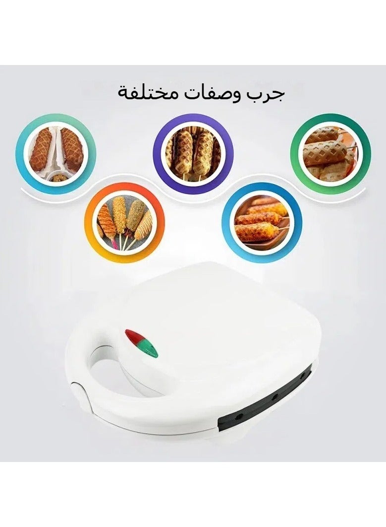 مكينة طبخ الدوغ الساخن المنزلية التي تعمل بفولت 110، ومكينة شواية السجق، ومكينة تحضير الإفطار، ومكينة شواية الدجاج المبرد، ومكينة شواية السجق، ومكينة طبخ السجق الدجاجي، ومكينة سرخان. - Image 2